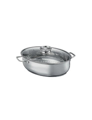 BRANDANI - PENTOLA OVALE CUOCI ARROSTI /PESCERA IN ACCIAIO INOX