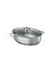 Image of BRANDANI - PENTOLA OVALE CUOCI ARROSTI /PESCERA IN ACCIAIO INOX
