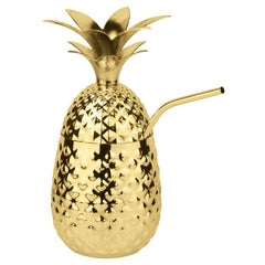 PADERNO COPPA ANANAS   DORATA  CON CANNUCCIA