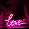 Image of INSEGNA NEON CON CORNICE IN PLEXIGLASS "LOVE" WD LIFE STYLE
