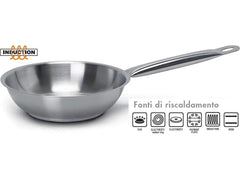 BALLARINI PROFESSIONALE SERIE 9200 - PADELLE IN ACCIAIO INOX CM.24/28/32/36