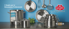 BALLARINI PROFESSIONALE SERIE  9200 - TEGAME INOX CM.28/32/36/40