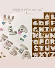 BRANDANI - LETTERE DELL'ALFABETO IN PORCELLANA