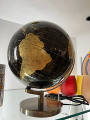 LAMPADA MAPPAMONDO NERO E ORO