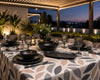 Image of BRANDANI - BLACK ECLIPSE SERVIZIO PIATTI X 6 PZ18 NERO IN MELAMINA