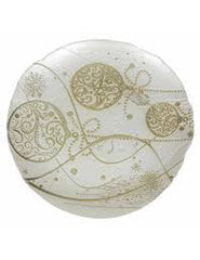 PIATTINO REGALOMAGIA BIANCO/ORO NATALE BRANDNI