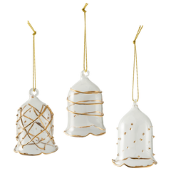 WINTER COLLEGE- NATALE VILLEROY & BOCH SET 3 CAMPANELLE VETRO