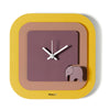 Image of TINO GIALLO OROLOGIO DA PARETE MODERNO DI ARTI & MESTIERI
