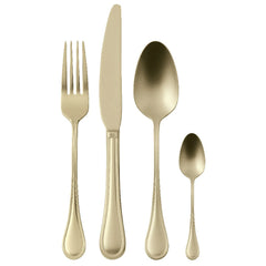 SAMBONET - ROYAL ANTIQUE PVD CHAMPAGNE SERV.POSATE PER 6 PERS. 24 PEZZI