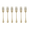 Image of SAMBONET - ROYAL ANTIQUE PVD CHAMPAGNE SET 6 FORCHETTE DOLCE