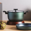 Image of CASSERUOLA ALTA CON COPERCHIO ANTIADERENTE TITAN PRO GREEN