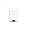 Image of ICHENDORF - LUNA BICCHIERE CON BOLLA COLORATA BLU/ROSA/AMBRA