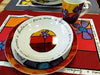 Image of SERVIZIO PIATTI PANE AMORE E FANTASIA EGAN PER 6 PERSONE 18 PEZZI