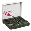 Image of SERVIZIO POSATE " TASTE " DI SAMBONET  ACCIAIO INOX 18/10 PER 6 PERSONE 24 PEZZI
