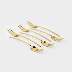 SET 6 FORCHETTE DOLCE SAMBONET 100 PVD GOLD