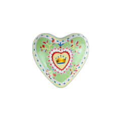 MAMMA MIA  CUORE PICCOLO IN PORCELLANA DECORATA BACI MILANO