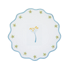 Image of MAMMA MIA TOVAGLIETTA TONDA RICAMATA DI BACI MILANO