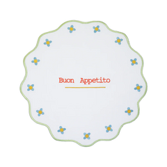 MAMMA MIA TOVAGLIETTA TONDA RICAMATA DI BACI MILANO