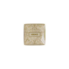 COPPETTA QUADRA PIANA CM.12 BAROCCO BEIGE DI VERSACE