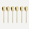 Image of SET 6 CUCCHIAINI PER ESPRESSO SAMBONET 100 PVD GOLD