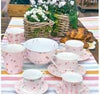 Image of SET 2 TAZZE CAFFE' CON PIATTINO POLLINE ROSA