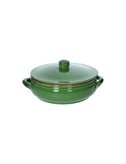 BRANDANI - TEGAME CM 27 VERDE IN TERRACOTTA DA FUOCO