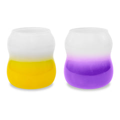 WD LIFE STYLW - SAMARCANDA LINE SET 2 BICCHIERI ACQUA BICOLORE