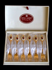 SET 6 FORCHETTE DOLCE OLD COUNTRY ROSES ROYAL ALBERT