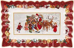 VILLEROY & BOCH - Linea TOY'S FANTASY - Piatto Rettangolare Babbo Natale