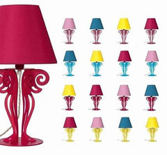 LAMPADA CIRCEO AZZURRA CON PARALUME GIALLO ARTI & MESTIERI