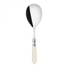 CUCCHIAIO SERVIRISOTTO ALADDIN BIANCO MADREPERLATO BUGATTI
