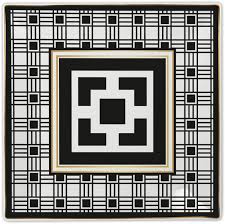 OPTICAL VASSOIO QUADRO BIANCO E NERO BACI MILANO