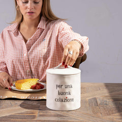 SIMPLE DAY BISCOTTIERA IN PORCELLANA 