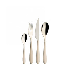 BUGATTI - GIOIA SET POSATE X 6 PERS, 24 PEZZI COLORE AVORIO