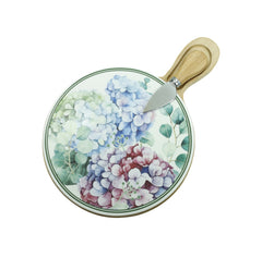 FLORA TAGLIERE IN PORCELLANA E BAMBOO CON COLTELLO FORMAGGIO BRANDANI