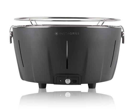 Classe Italia - INSTAGRILL BARBECUE a Carbone Senza Fumo da Tavolo - Power Bank incluso