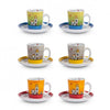 Image of EGAN ITALY - Set 6 Tazze da Caffè con PIATTINO in Porcellana Linea LE CASETTE
