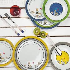 EGAN ITALY - Set Piatti Porcellana 18 pz Linea LE CASETTE