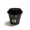 Image of Quycup - Set 4 Tazzine da caffè in Bamboo con coperchio
