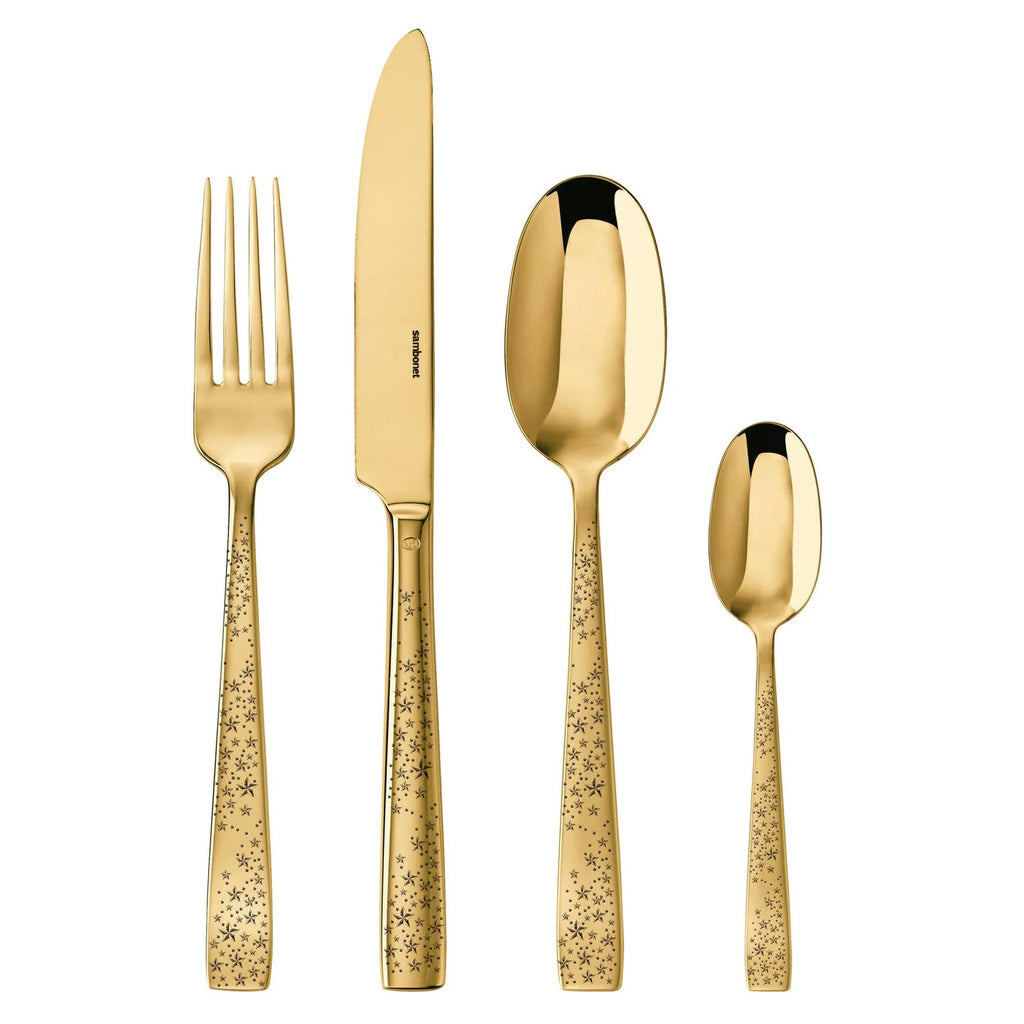 SAMBONET - COMETA GOLD Edizione Limitata Natale Servizio 24 Posate