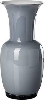 Venini - Vaso Opalino Grigio in vetro soffiato 30cm