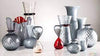 Image of Venini - Vaso Opalino Grigio in vetro soffiato 30cm