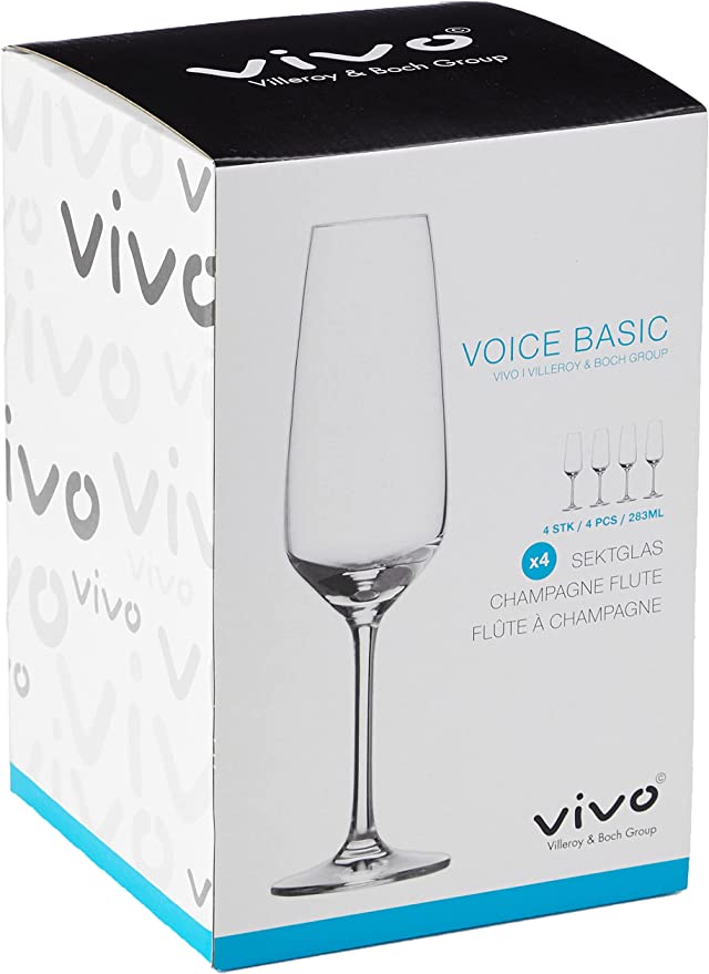 VILLEROY & BOCH - Set 4 Bicchieri Flute Champagne Line VOICE BASIC