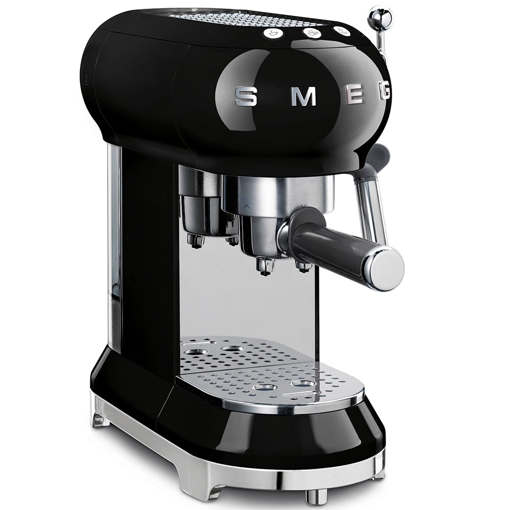 Macchina espresso nera SMEG per polvere e cialde – DiPrinzioHome