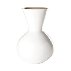 Venini - Vaso IDRIA Bianco in vetro soffiato 36cm